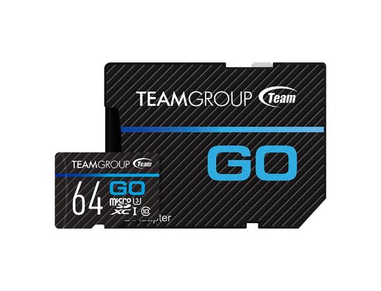  Зображення Карта пам`ятi MicroSDXC 64GB UHS-I/U3 Team Go R90/W45MB/s + SD-адаптер (TGUSDX64GU303) 